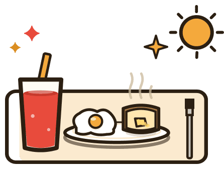朝ごはんのおともに。