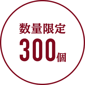 数量限定300個