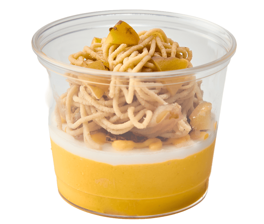 モンブランとマンゴープリンが奏でる調和
